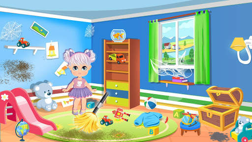Messy Doll House Cleaner: Home Cleanup Games screenshot 2