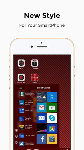 Carbon Fiber Theme For Computer Launcher screenshot 2