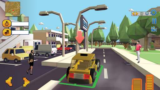 Monster Smashy Cars-Blocky City Driving Adventures screenshot 4
