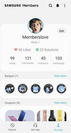 Samsung Members screenshot 3