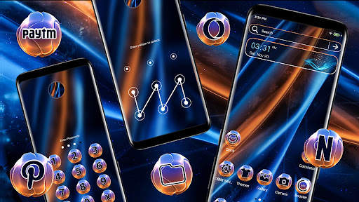 Abstract Wave Launcher Theme screenshot 3