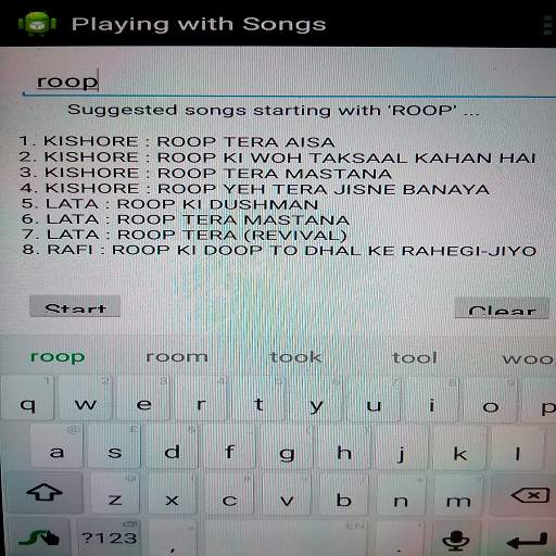Playing with Songs(Antakshari) screenshot 3