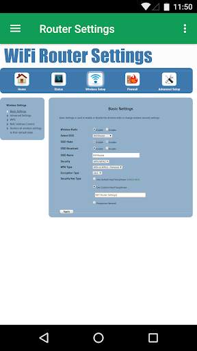 WiFi Router Settings screenshot 2