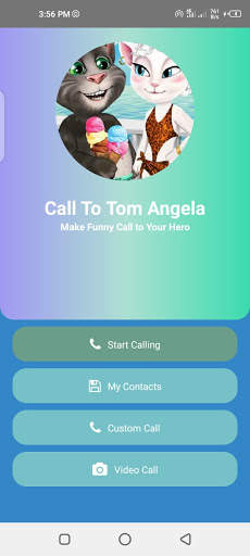 Tom & Angela Fake Call- fake video call screenshot 1