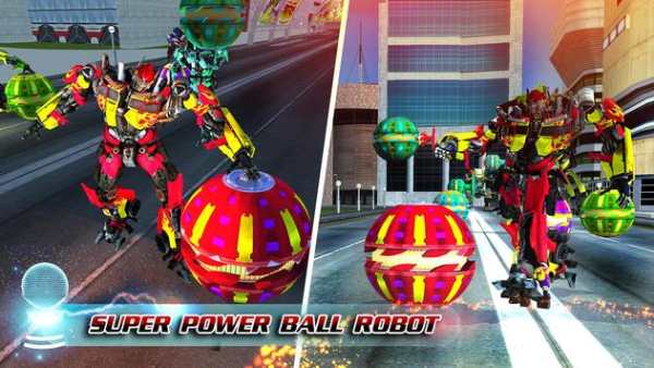 Super Robot Ball attack City Futuristic War screenshot 2