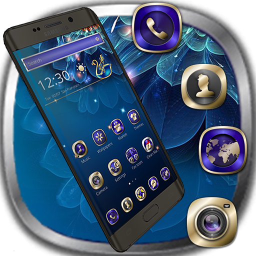 Blue Gold Luxury Theme icon