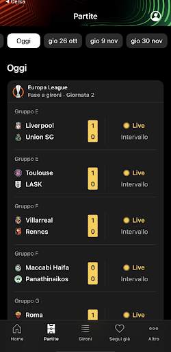 UEFA Europa League Ufficiale screenshot 3