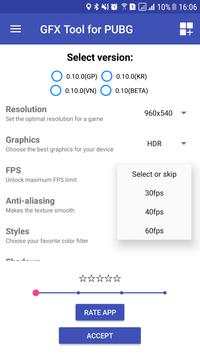 GFX Tool - HDR Graphics and FPS Unlocker for PUBG screenshot 1