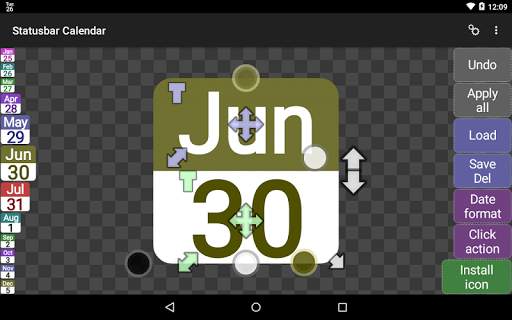 Status bar Calendar Demo screenshot 10