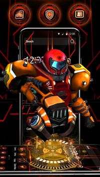 3D Iron Tech Robot Launcher Theme screenshot 5