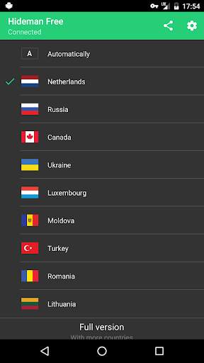 Hideman Free VPN screenshot 3