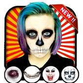 Halloween makeup photo editor logo