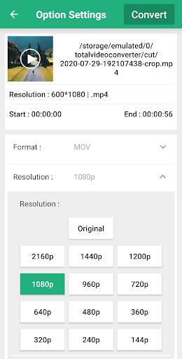 Video Converter -Trim & Cutter 4 تصوير الشاشة