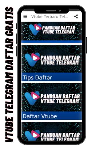 Tips Vtube Terbaru Telegram Cara Cepat Daftar screenshot 4