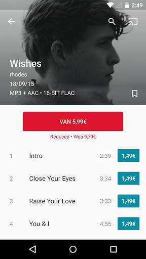 7digital app voor Android screenshot 2