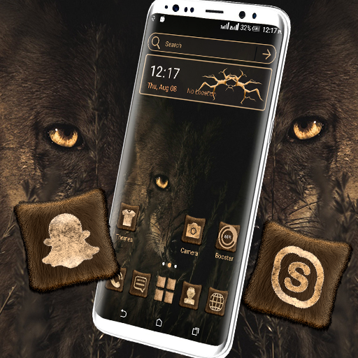 Dark Wolf Eye Launcher Theme icon