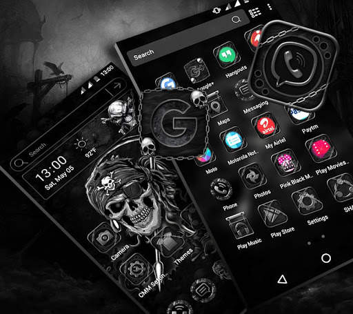 Skull Devil Launcher Theme screenshot 1