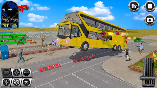 Terbang Bis Sopir permainan 3D screenshot 2