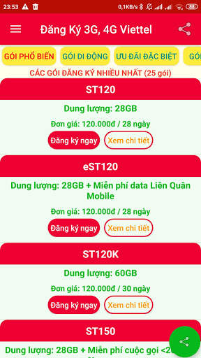 Đăng ký 3G/4G Viettel screenshot 3