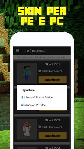 SkinsCraft - Skin di Minecraft PE Gratis screenshot 3