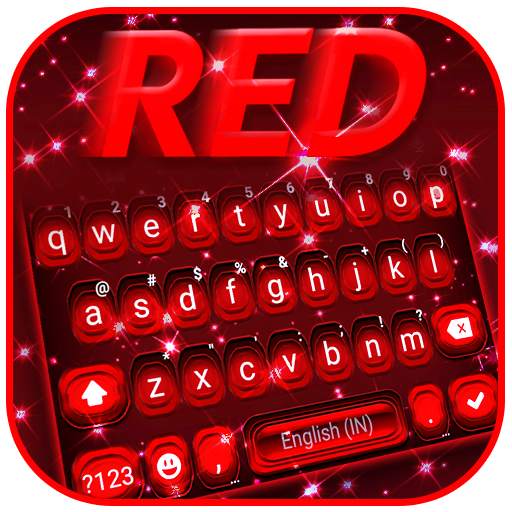Red Glow 3D Keyboard Theme 1.0