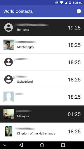 World Contacts screenshot 1