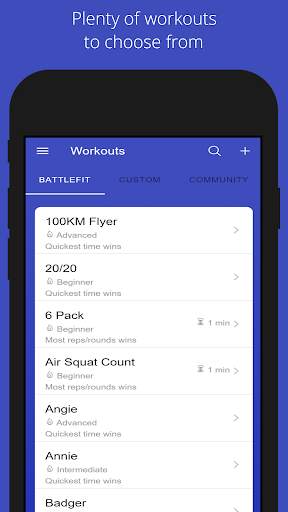 BattleFit - The Social workout screenshot 1