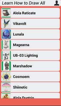 Learn How to Draw All Pokemon Sun Moon screenshot 3