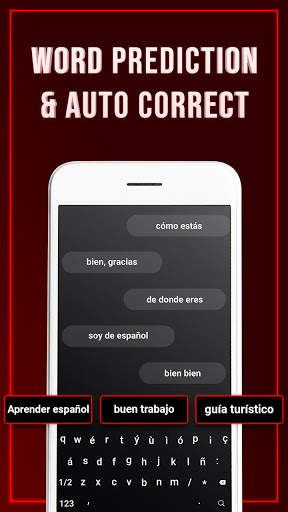 Spanish keyboard: Spanish Language Keyboard Typing स्क्रीनशॉट 3