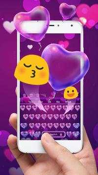 Heart Bubble Balloon Keyboard screenshot 2