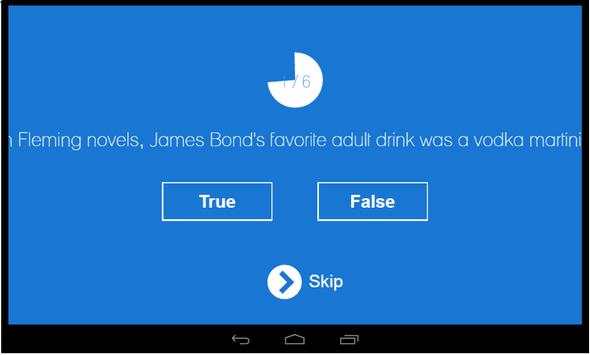 James Bond quiz screenshot 1
