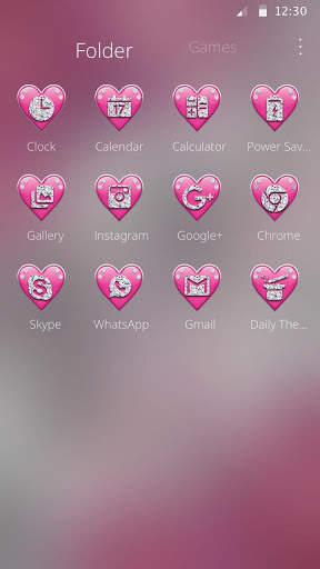 Crimson Hearts Diamond Theme screenshot 6