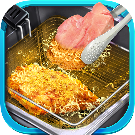 Deep Fried Crispy Chicken Parmesan - Street Food أيقونة