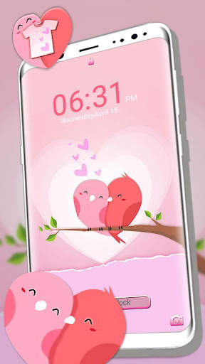 Love Heart Pink Launcher Theme screenshot 5
