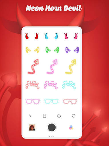Neon Horn Devil - Devils Horns Photo Editor screenshot 5