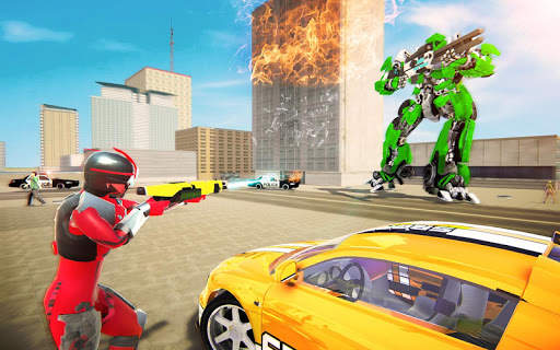 Flying Robot Hero Vegas Crime City Gangster स्क्रीनशॉट 7