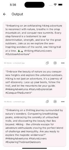 Caption: ChatGPT Powered AI screenshot 2