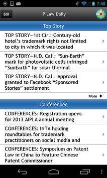 IP Law Daily Mobile screenshot 2