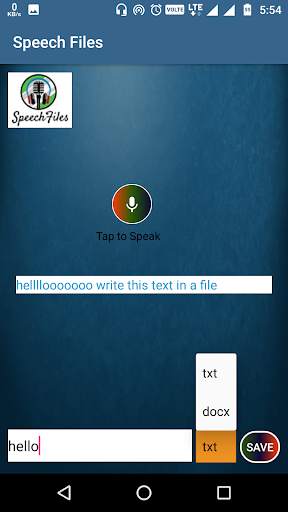 Speech Files** screenshot 4