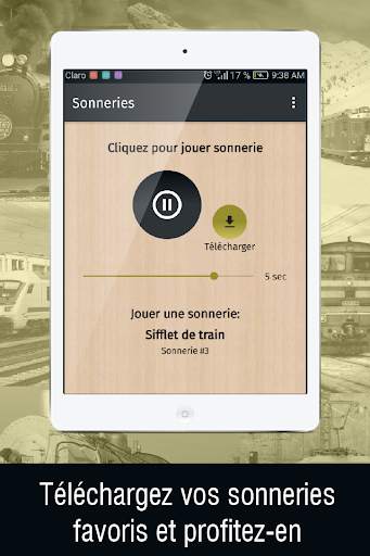 sonneries train pour telephone, sons de train screenshot 8