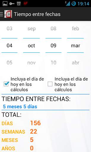 Fechas Calculator screenshot 2