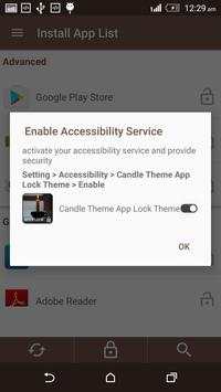 Candle Theme App Lock Theme screenshot 4