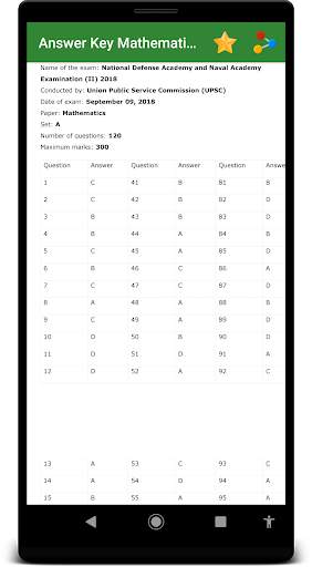 10 Years NDA Papers  |  NA Papers With Answer Key screenshot 8