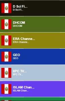 Peru TV Channel Info स्क्रीनशॉट 2