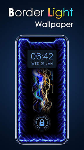 Light Border Wallpaper - Color Line Border screenshot 2