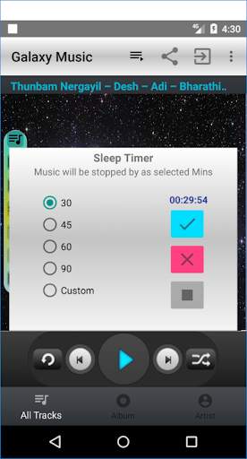 Galaxy Music Player screenshot 2