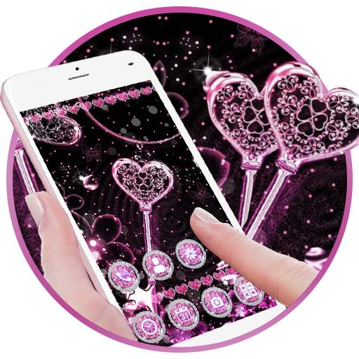 Pink Black Launcher Theme Live HD Wallpapers 1.0