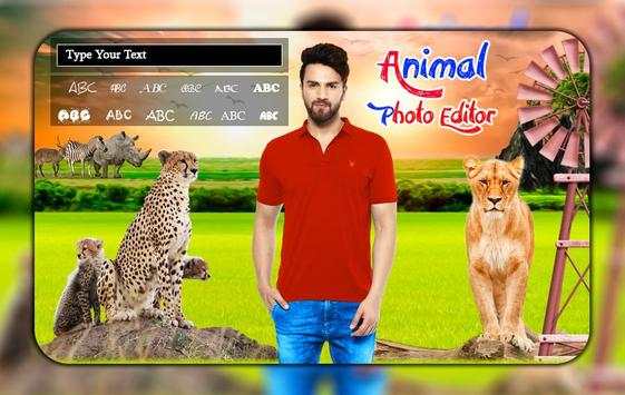 Wild Animal Photo Editor : Animal In Photo 1 تصوير الشاشة