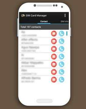 Sim Card Manager 2016 screenshot 2