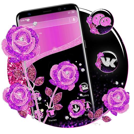 Purple Rose Launcher Themes 2.0.0